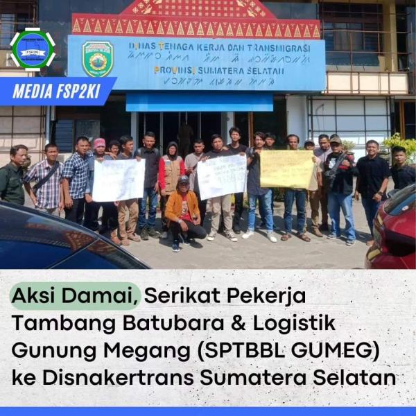 Aksi Damai ke Disnakertas Sumatera Selatan